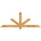 Ekena Millwork Kennewick Rough Sawn Timber Gable Bracket, Western Red Cedar, 72"W x 27"H x 4"D x 4"F, 9/12 Pitch GBW072X27X0404KEN00RWR - alternate 1